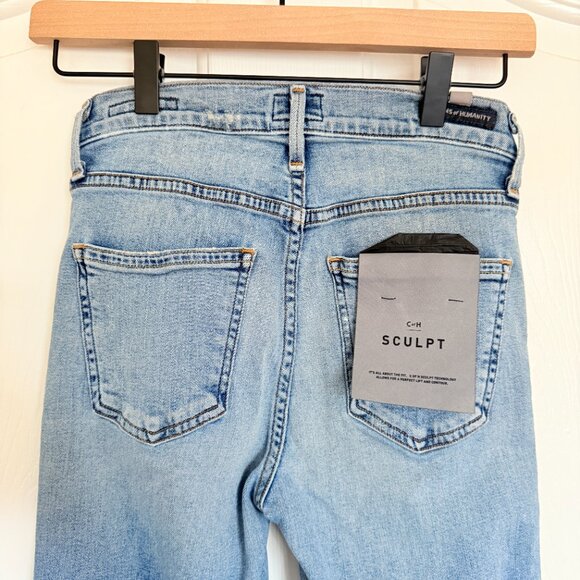Citizens Of Humanity Rocket Crop High Rise Skinny with Embroidery Stripe Size 24 - Picture 7 of 14